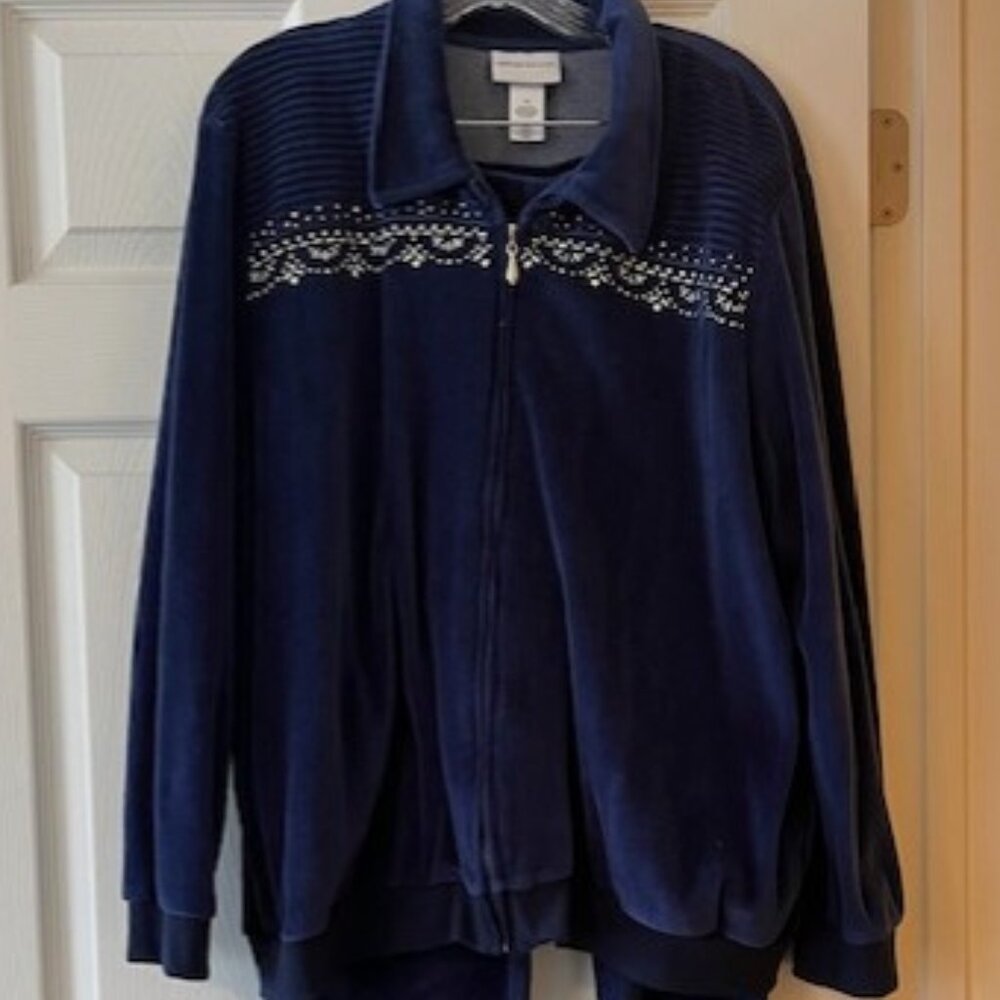 Alfred Dunner Blue Track Suit XL